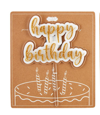 Mud Pie - Musical Happy Birthday Cake Topper - Findlay Rowe Designs