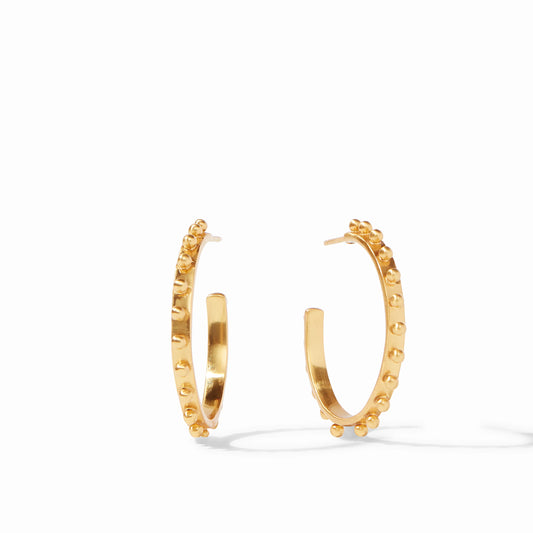 Julie Vos - Earrings - SoHo Hoop - Gold - Medium - Findlay Rowe Designs