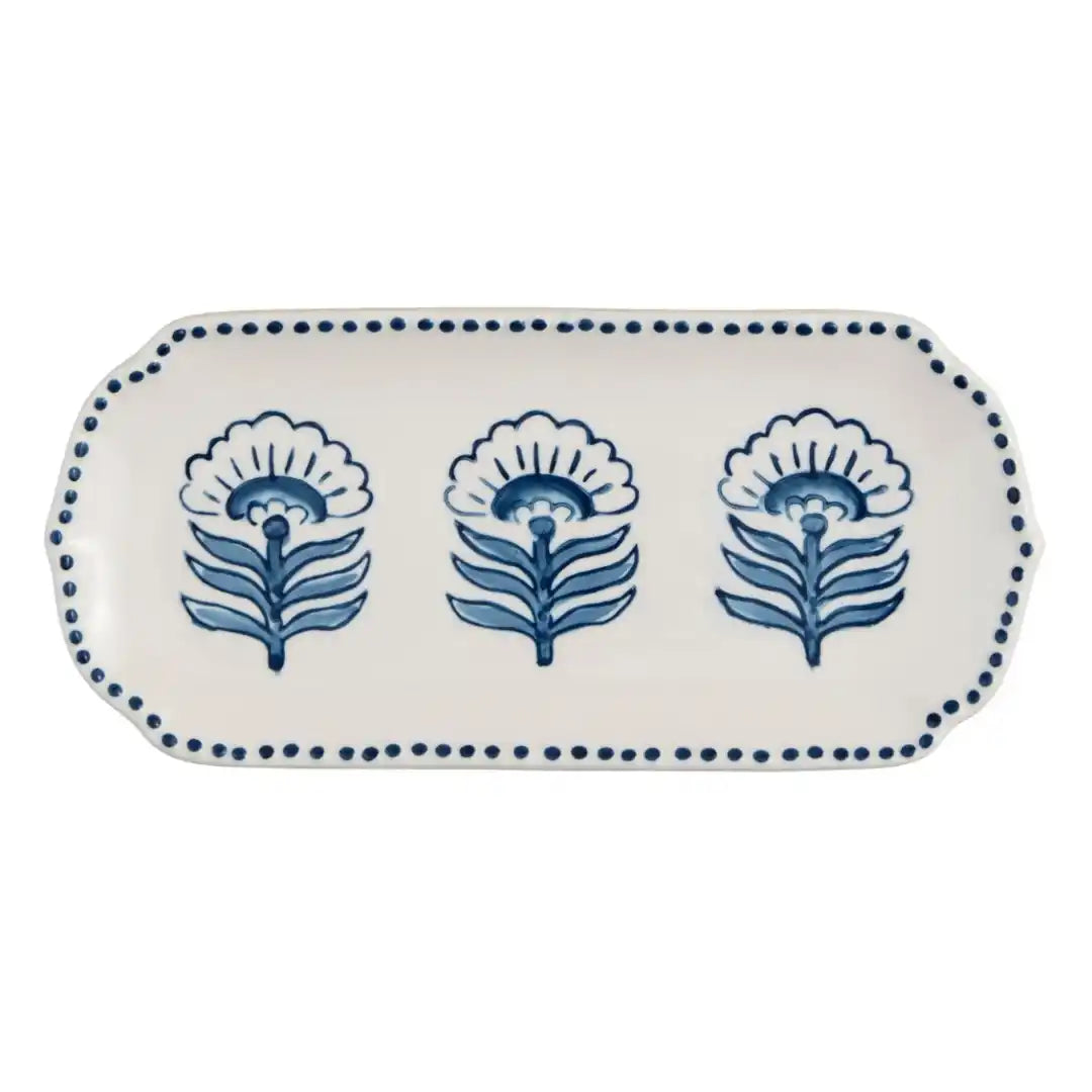 Mud Pie - Everything Tray - Blue Floral - Findlay Rowe Designs