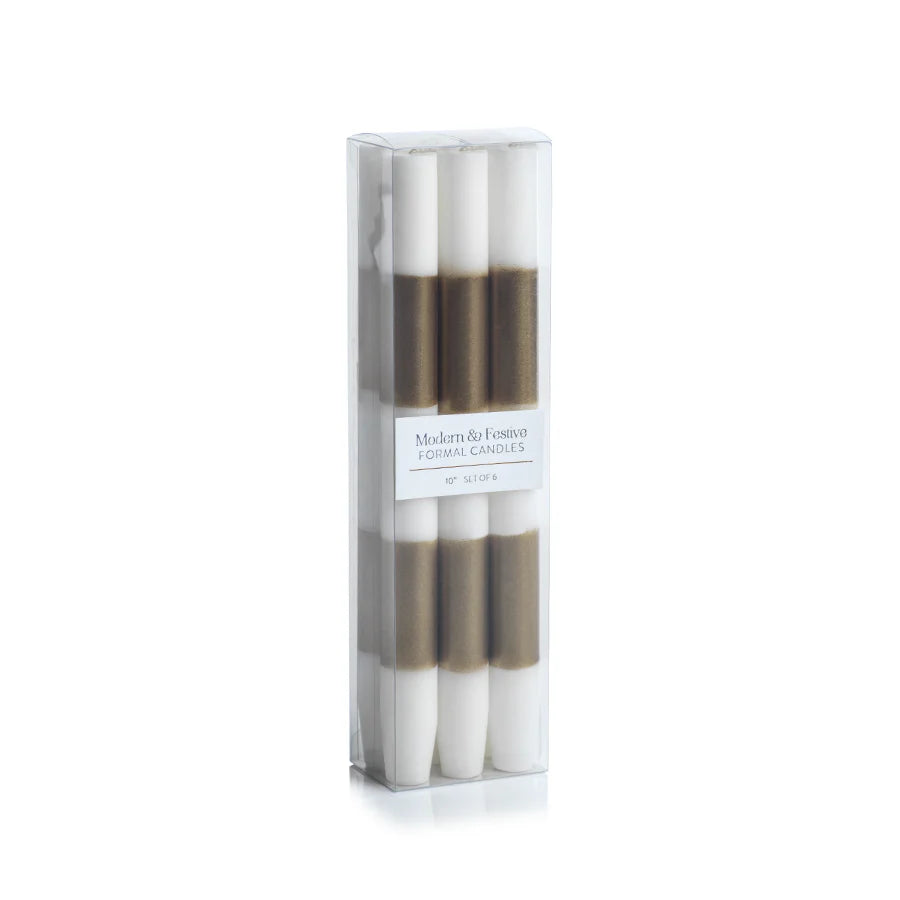 Zodak - Taper Candles - Modern and Festive Formal - Set of 6" - Findlay Rowe Designs