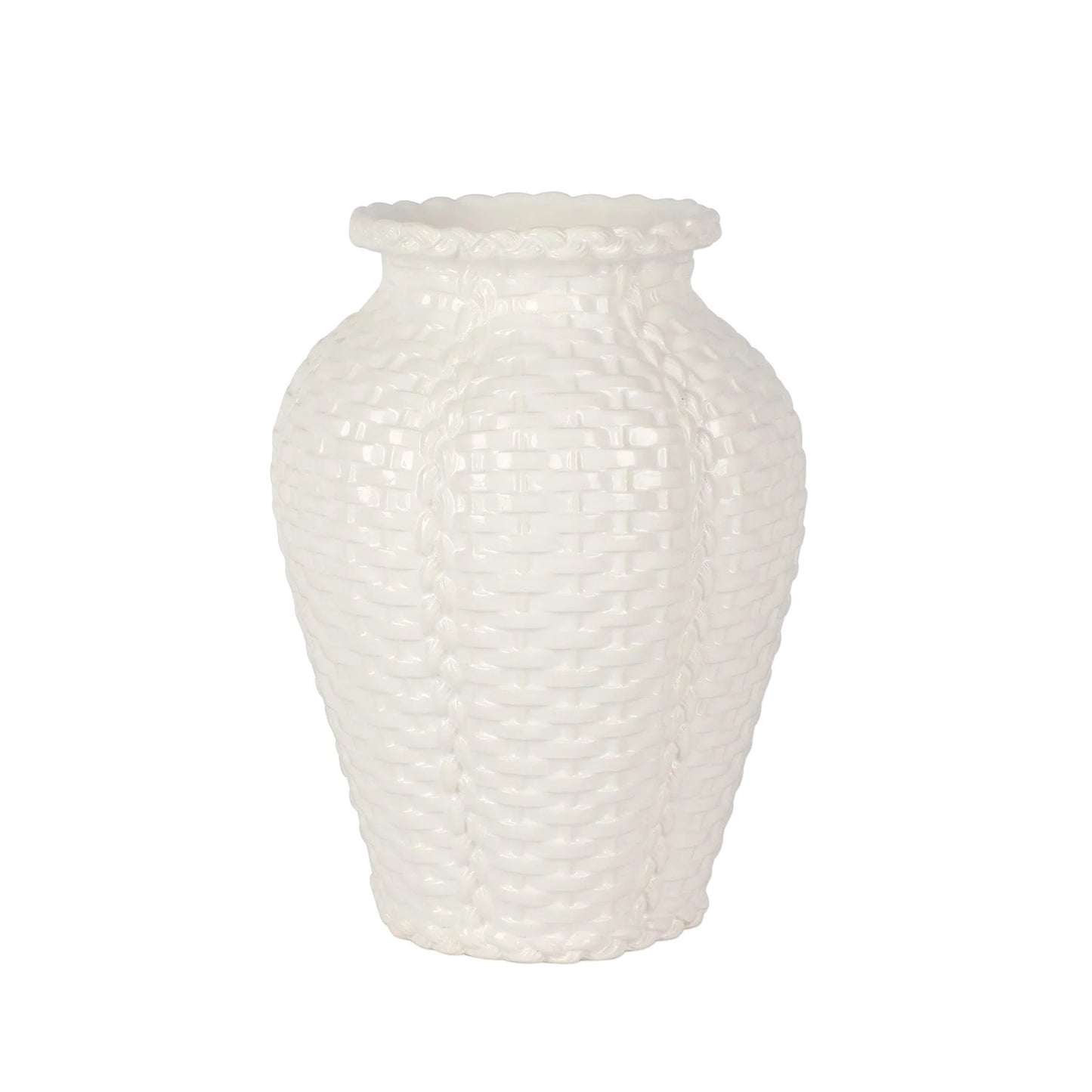 VIETRI-TESSERE BASKETWEAVE MD VASE