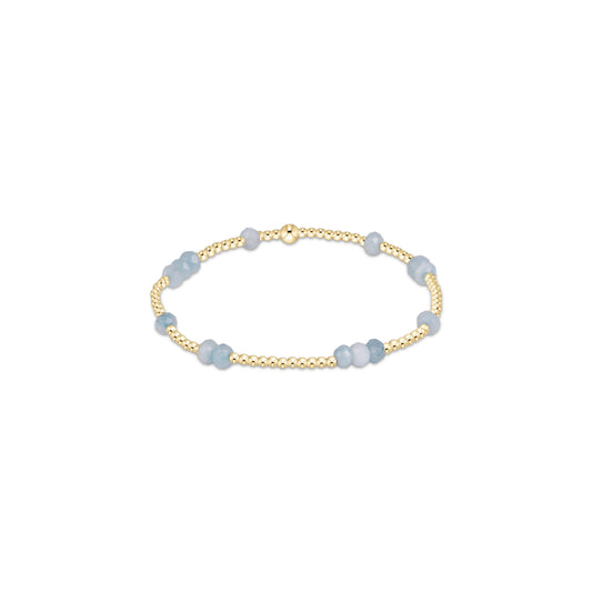 Enewton - Extends - Hope Unwritten Gemstone 4mm Bracelet - Aquamarine - Findlay Rowe Designs