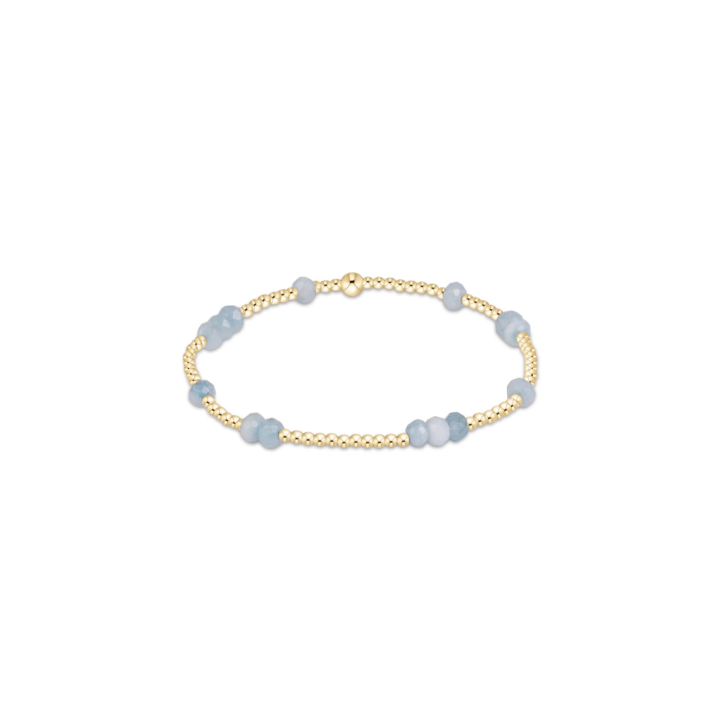 Enewton - Extends - Hope Unwritten Gemstone 4mm Bracelet - Aquamarine - Findlay Rowe Designs