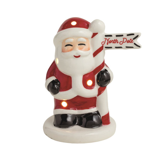 Mud Pie - Light-Up Sitter - Santa North Pole - Findlay Rowe Designs