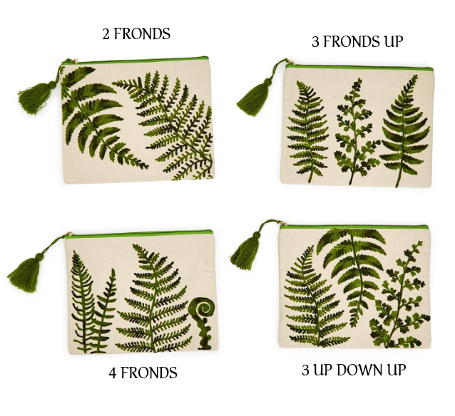 Pouch - Cotton Canvas - Fanciful Fern - Findlay Rowe Designs