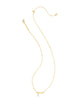 Kendra Scott - Necklace - Mom Gold Crystal Short Pendant - White CZ - Findlay Rowe Designs