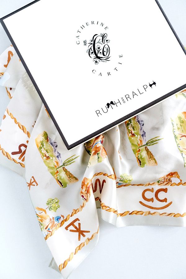 Catherine Cartie - Silk Scarf - Western Toile - Findlay Rowe Designs