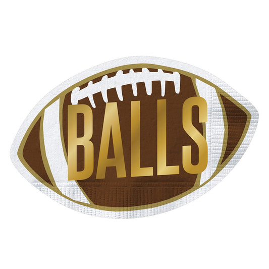 Shaped Football Napkins - Balls
