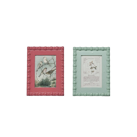 Frame - 5x7 - Hobnail with Vintage Reproduction Image - Findlay Rowe Designs