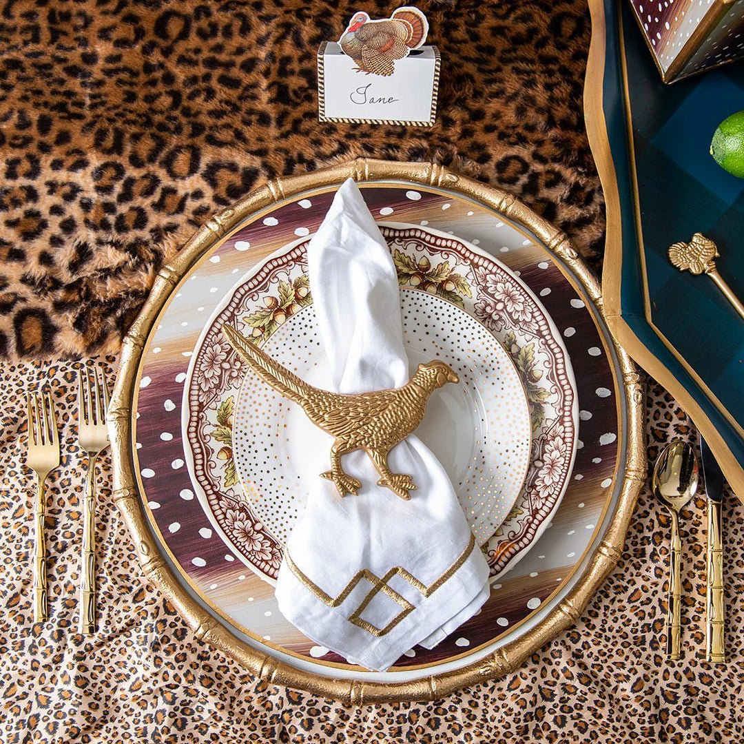 Napkin Ring - Pheasant - Gold