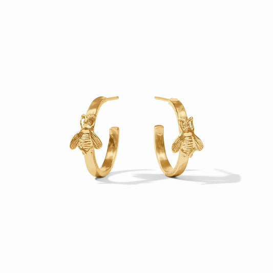 Julie Vos - Bee Hoop Gold Earring - Small - Findlay Rowe Designs