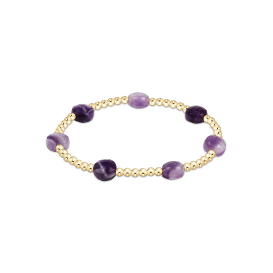 Enewton - Extends - Admire Gold 3mm Bead Bracelet - Amethyst - Findlay Rowe Designs