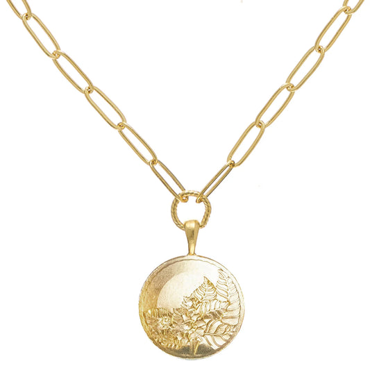 Susan Shaw - Necklace - Tobacco Leaf Paperclip - Findlay Rowe Designs