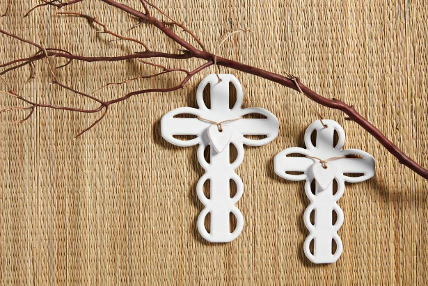 Mud Pie - Cross - Scallop Pierced - Findlay Rowe Designs
