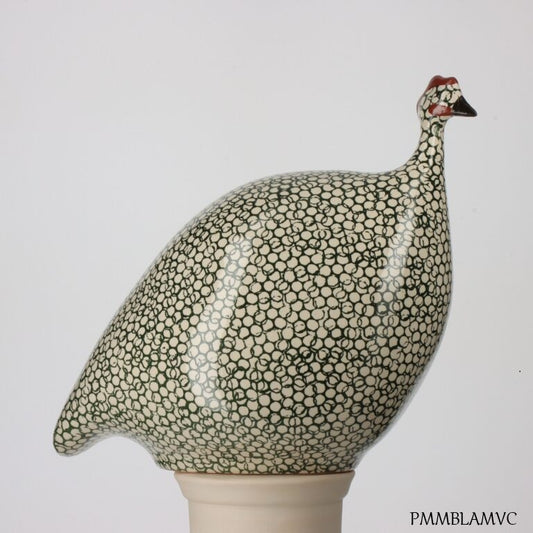 Guinea Fowl - Medium - White Speckled Duck Green - Findlay Rowe Designs