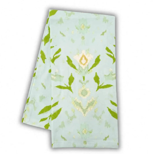 Laura Park - Tea Towel - Petal Garden Aqua - Findlay Rowe Designs
