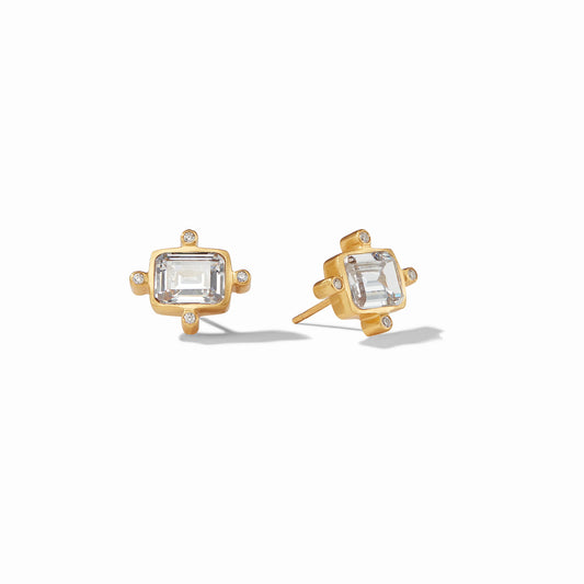 Julie Vos - Earring - Clara Stud - Cubic Zirconia - Findlay Rowe Designs