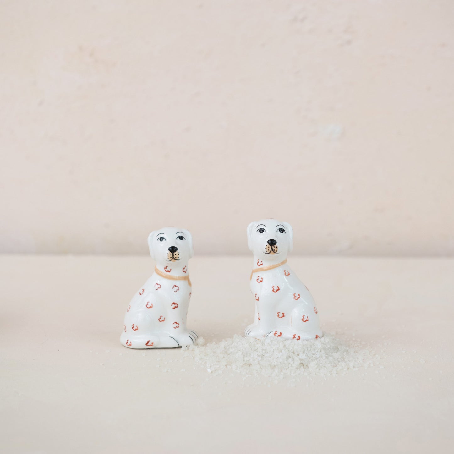 Salt and Pepper Shakers - Ceramic Dog - Set - Findlay Rowe Designs