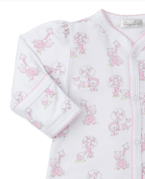 Kissy Kissy - Convertible Gown - Gingham Jungle - Pink - Findlay Rowe Designs