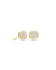 Kendra Scott- Nola Stud Earrings Gold Iridescent Drusy - Findlay Rowe Designs