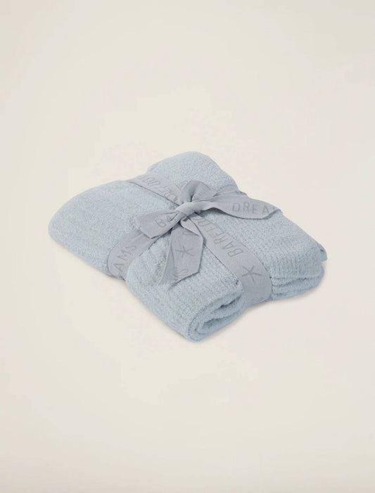 Barefoot Dreams - CozyChic Lite® - Ribbed Baby Blanket - Blue - Findlay Rowe Designs