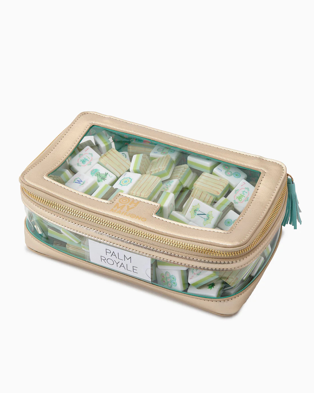 Oh My Mahjong - Tile Storage Bag - Gold - Findlay Rowe Designs
