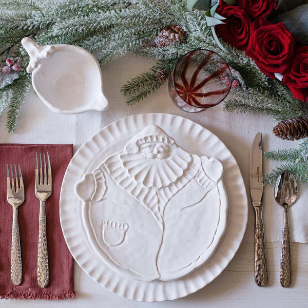 Clearance - Vietri - Pietra Natale Figural Santa Salad Plate - Findlay Rowe Designs