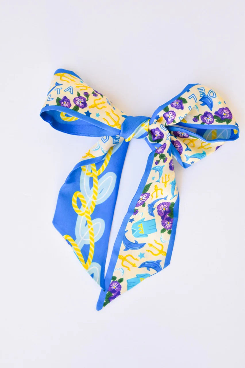 Saturday Silks - Skinny Scarf - Greek Life