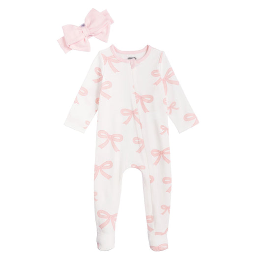 Mud Pie - Baby - Bow Sleeper & Headband Set - Findlay Rowe Designs