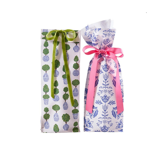 Paper Wine Bags - Palm Beach - Set of 6 - Findlay Rowe Designs