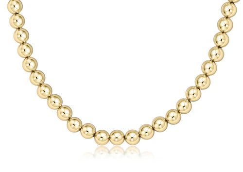 Enewton - 15in Necklace - Choker Classic Gold 7mm Bead - Findlay Rowe Designs