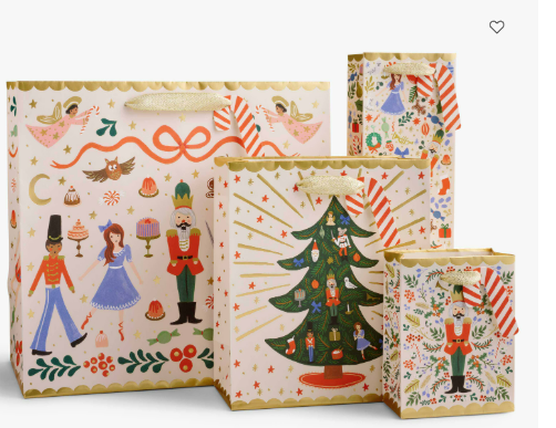 Rifle Paper Co - Gift Wine Bag - Nutcracker Sweets