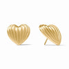 Julie Vos - Earring - Puffy Heart Statement Stud - Findlay Rowe Designs