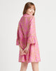 Jude Connally- Faith Dress Bamboo Lattice Flamingo Pink