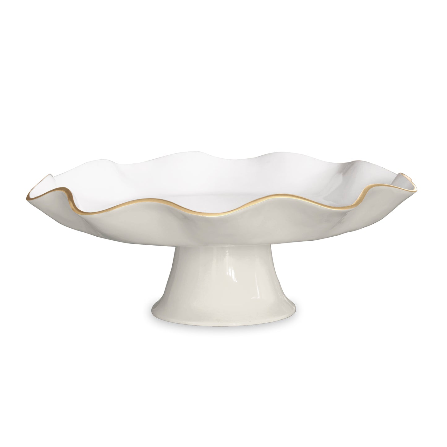 Beatriz Ball - Pedestal Cake Plate - Encanto Carola - Cream and White - Findlay Rowe Designs