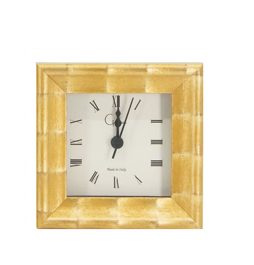 Galassi - Clock 3x3 - Gold Cane - Findlay Rowe Designs
