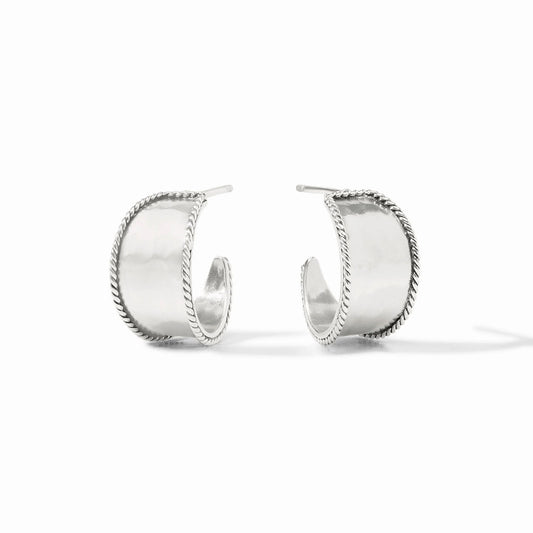 Julie Vos - Earrings - Savoy Hoop - Silver