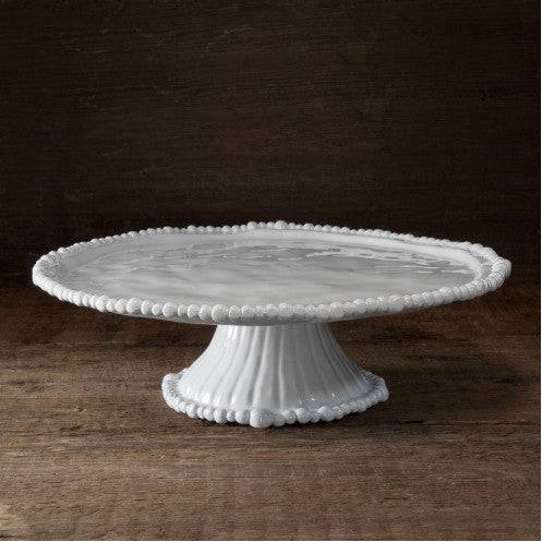 Beatriz Ball - VIDA Alegria Pedestal Cake Plate White - Findlay Rowe Designs