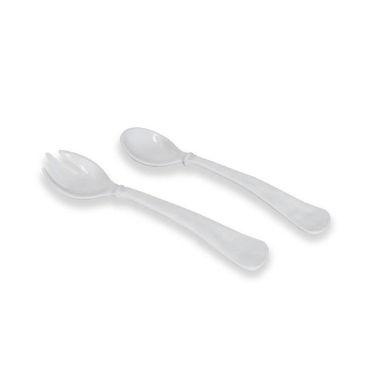 Beatriz Ball - VIDA Havana Large Salad Servers (White) - Findlay Rowe Designs