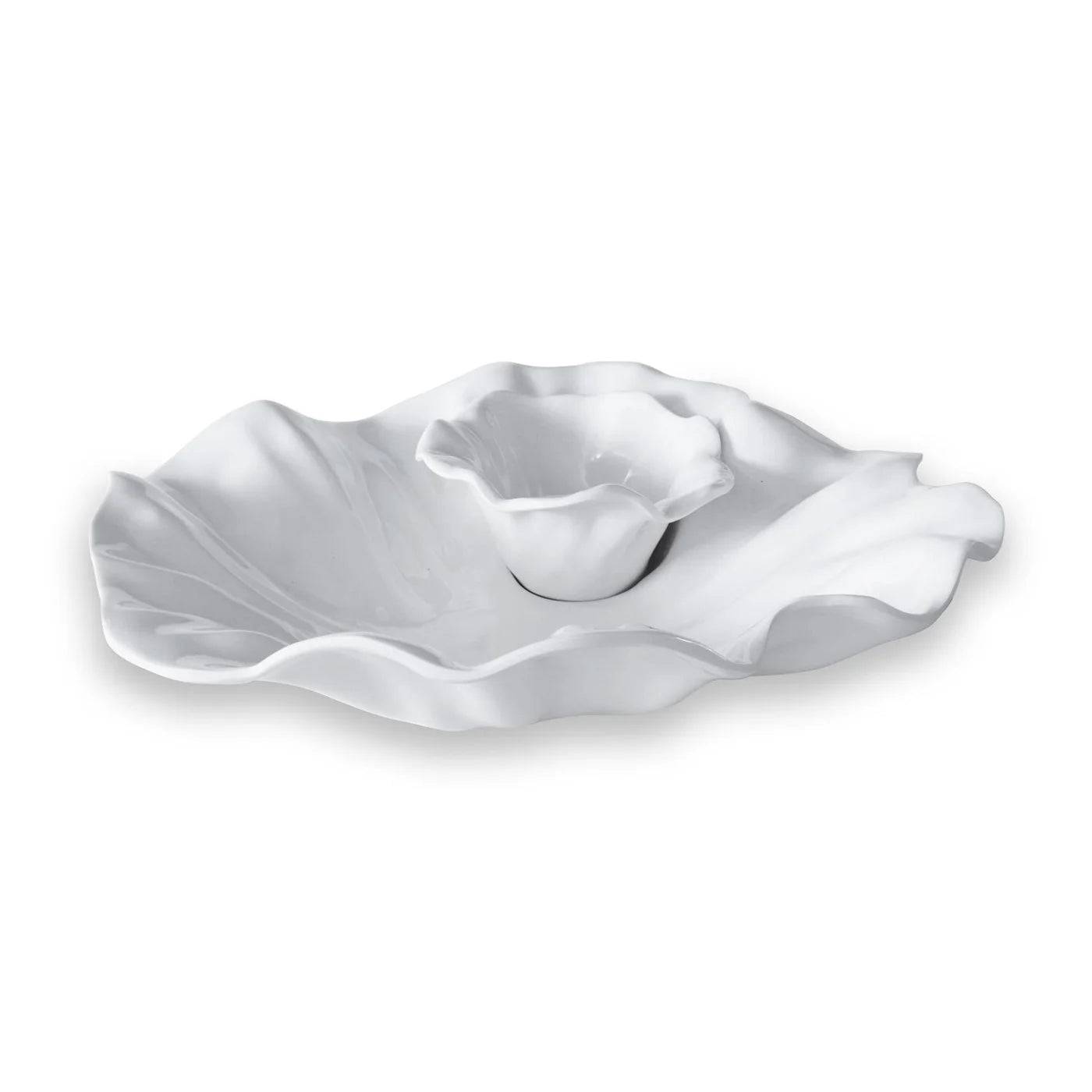 BEATRIZ - VIDA Bloom Chip and Dip - White - Findlay Rowe Designs