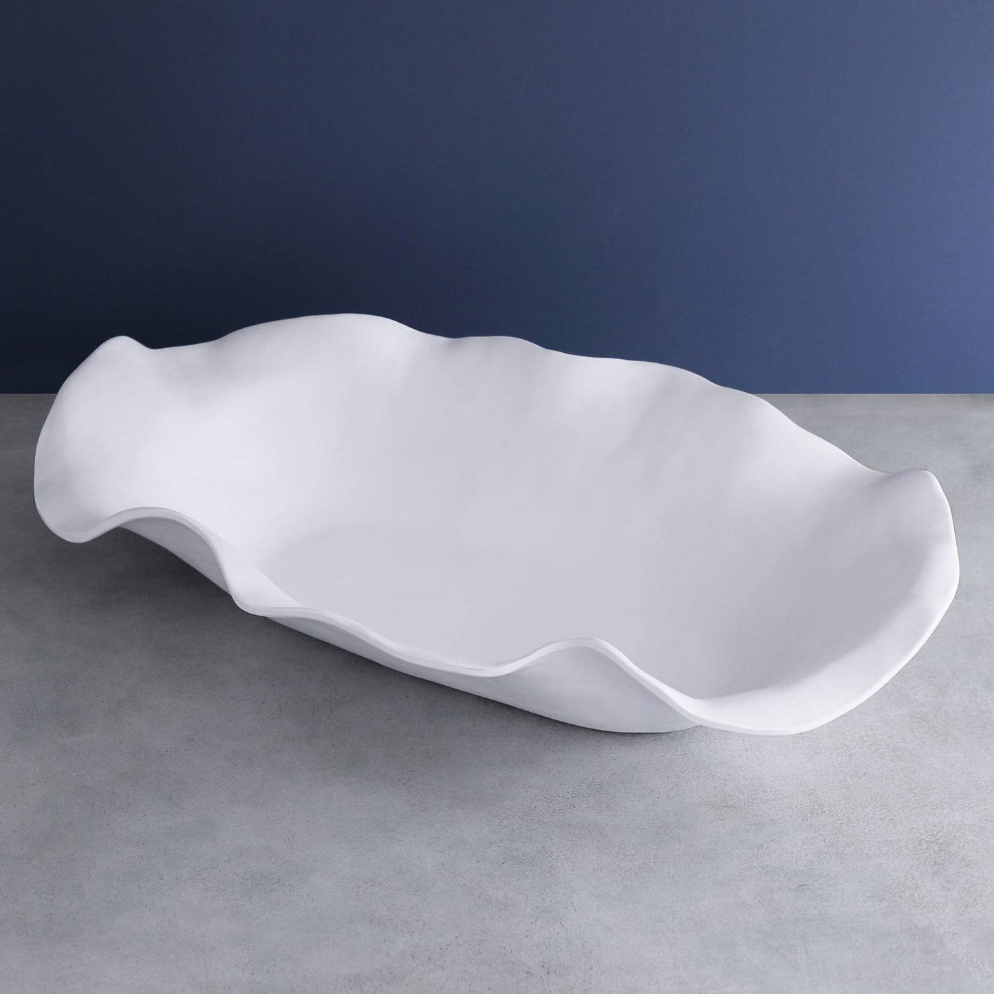 Beatriz Ball - VIDA Nube Extra Large Oval Centerpiece (White) - Findlay Rowe Designs