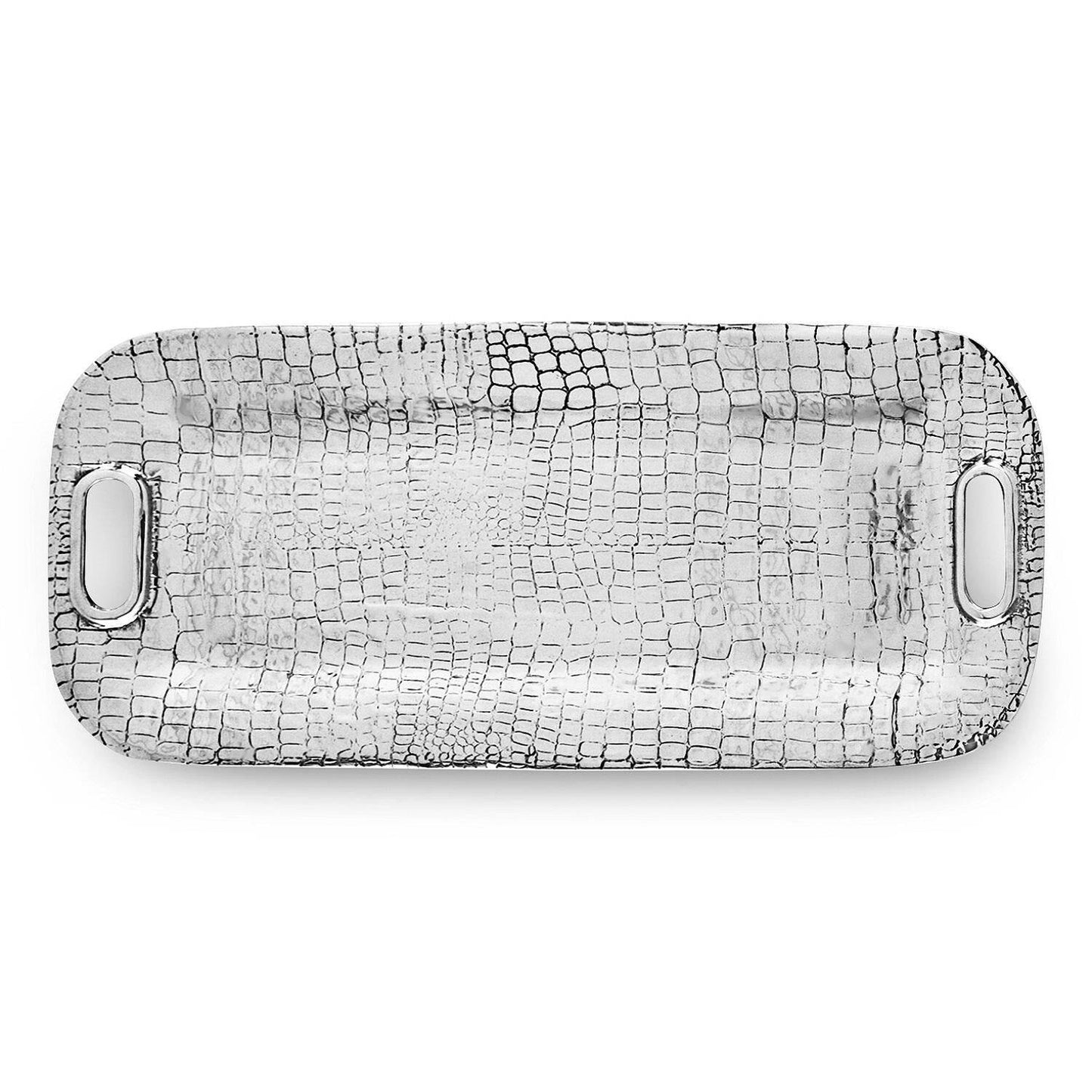 Beatriz Ball - PIELES Croc Long Rectangular Tray with Handles - Findlay Rowe Designs