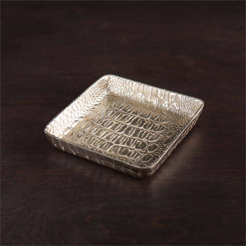 Beatriz Ball - GIFTABLES Sierra Modern Croc Beverage Napkin Holder (Gold) - Findlay Rowe Designs