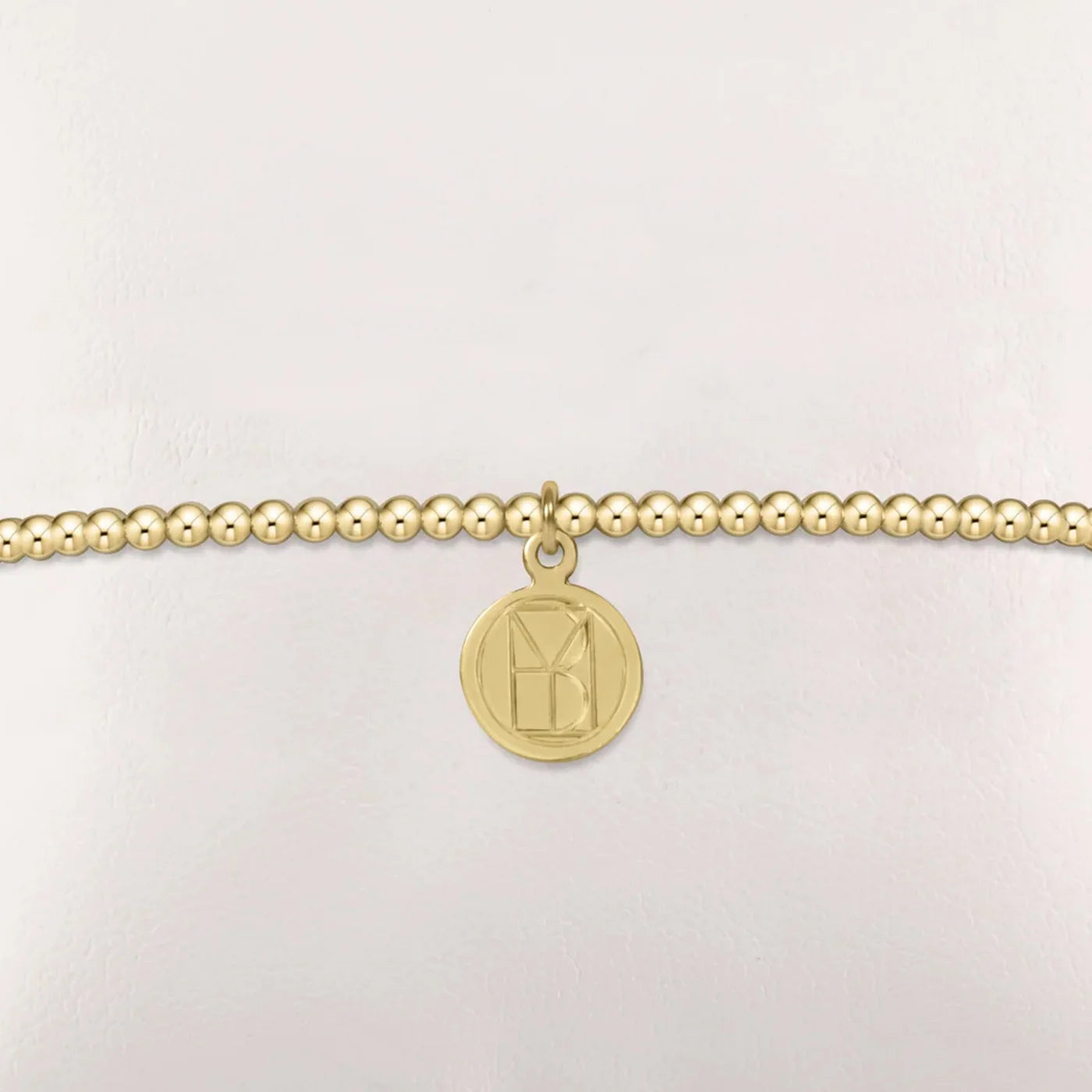Enewton - Classic Gold 2mm Bead Bracelet - Be You - Small Gold Disc - Findlay Rowe Designs