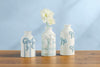 Mud Pie - Bud Vase - Gingham Blue Bow - Medium