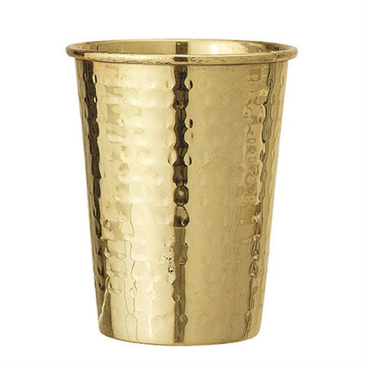 Hammered Stainless Steel and Brass Cup - Gold - Findlay Rowe Designs