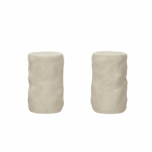 Salt & Pepper Set - Sculpted Stoneware - Findlay Rowe Designs