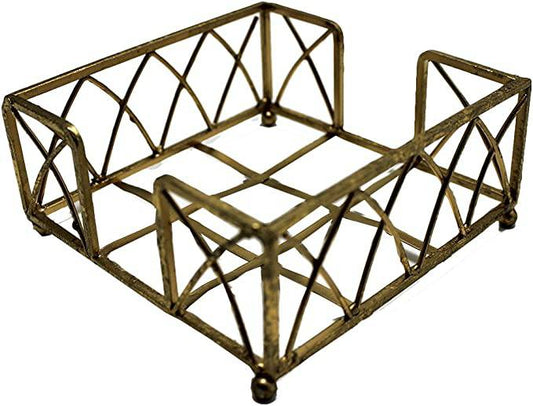 Arch Design Cocktail Napkin Holder Caddy - Gold Leaf - Findlay Rowe Designs