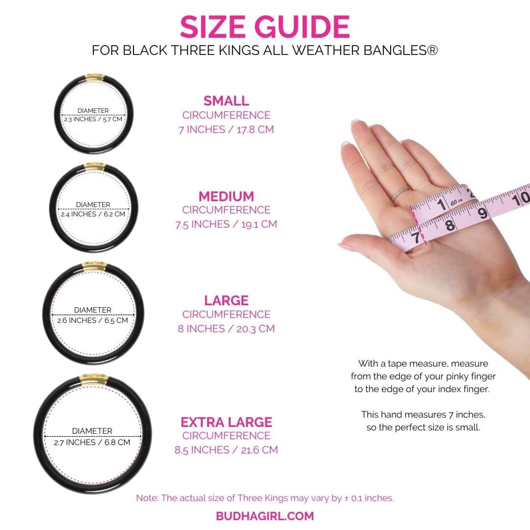 Budha Girl - All Weather Bangles® - Three Queens - Clear Crystal - Findlay Rowe Designs