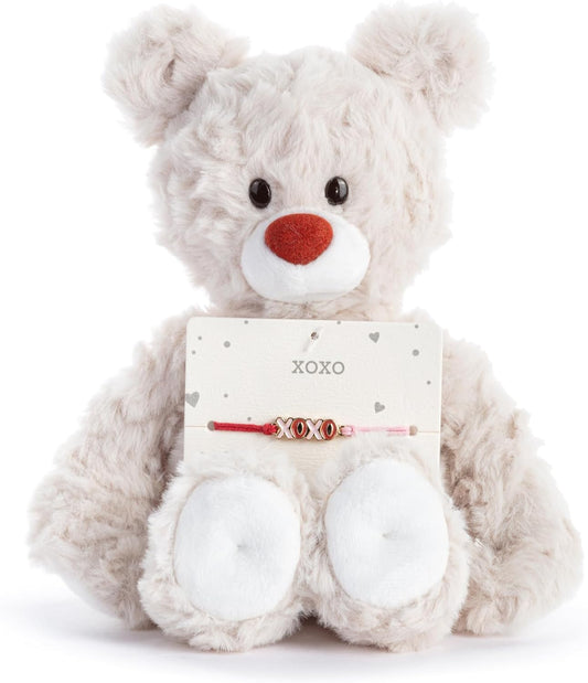 Demdaco - Beary Charmings - XOXO Cream Bear/ Bracelet Set